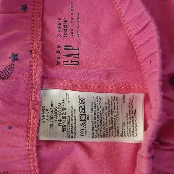 ❣5 for $25 Sale❣GAP Navy Top And Pink And Blue Leggings - Size 3T - Picture 3 of 4